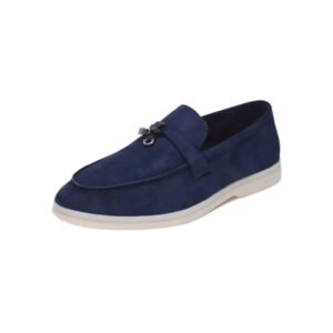 Loro Piana minimalist style dark blue shoes