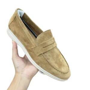 Loro Piana suede casual brown shoes