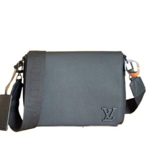 Louis Vuitton minimalist black shoulder bag