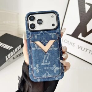LV denim-style iPhone case