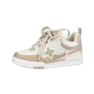 LV retro-style off-white sneakers
