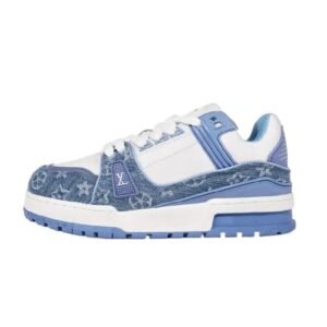 LV Trainer Series Blue and White Casual Shoes