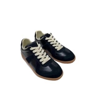 Maison Margiela German military trainer-style black shoes