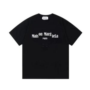 Maison Margiela minimalist style black T-shirt
