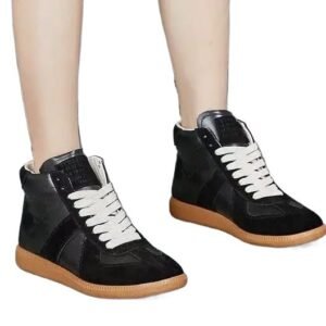 Maison Margiela retro-style black shoes
