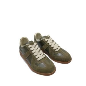 Maison Margiela retro-style military green shoes