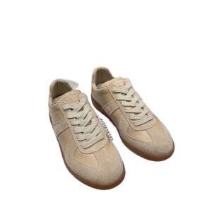 Maison Margiela's German training style beige shoes