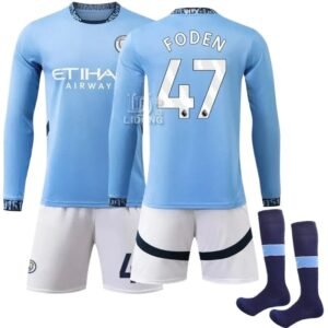 MCFC Foden blue football jersey