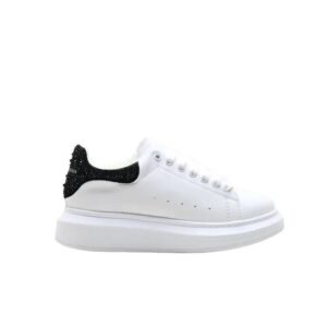 McQueen Black Tail White Sneakers