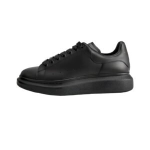 McQueen thick-soled casual black shoes