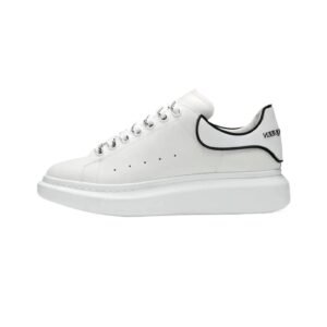 McQueen thick-soled minimalist style white shoes