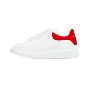 McQueen thick-soled red and white casual shoes