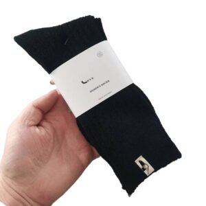 Miu Miu minimalist style black women's socks