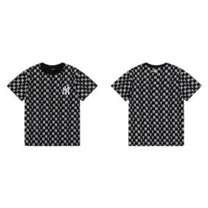 MLB full - print style black and white T - shirt