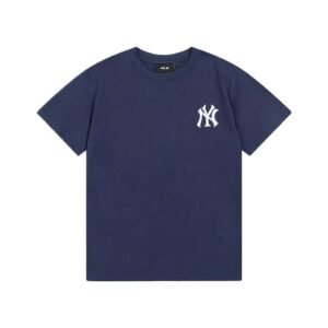 MLB NY Series Simple Style Navy Blue T-shirt