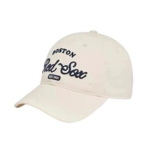 MLB retro-style beige baseball cap