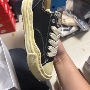 MMY vulcanized vintage black and yellow shoes