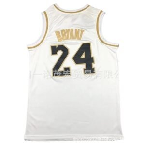 MN Kobe No. 24 white basketball jersey.