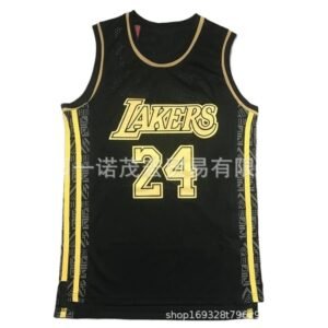 MN Lakers No. 24 black and yellow basketball jersey