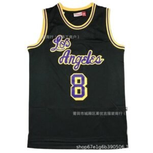 MN retro-style black and yellow basketball jersey