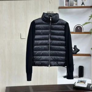 Moncler black fashionable down jacket