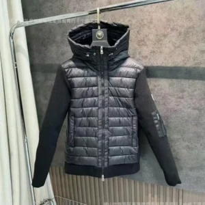 Moncler black fashionable down jacket