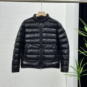 Moncler black shiny down jacket