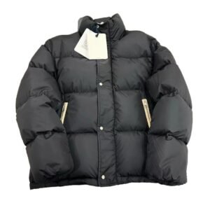 Moncler black trendy and cool down jacket