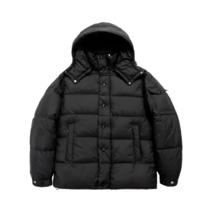 Moncler black trendy and cool down jacket