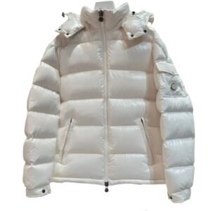 Moncler classic and fashionable white down jacket.