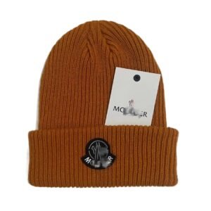Moncler Trendy Cool Brown Knitted Hat