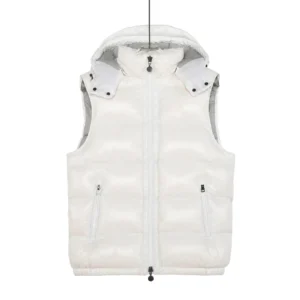 Moncler White Fashionable Down Vest