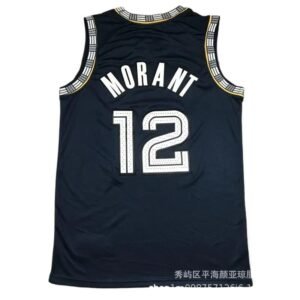 Morant's No. 12 dark blue basketball jersey