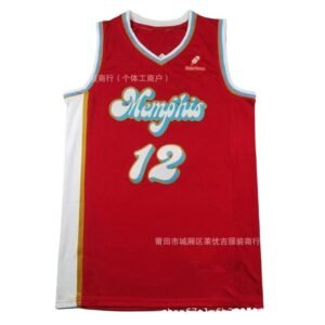 Morant's red basketball uniform