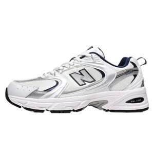 New Balance 530 retro-style white shoes