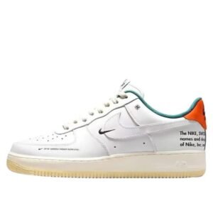 Nike Air Force 1 Fashion White and Orange Shoes