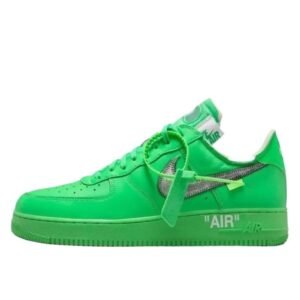Nike Air Force 1 fluorescent green sneakers