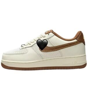 Nike Air Force 1 Vintage White and Brown Shoes