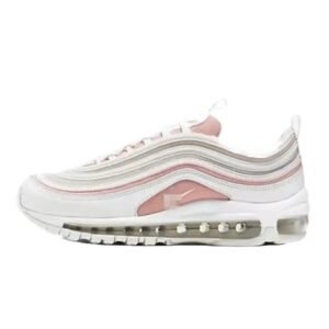 Nike Air Max 97 White and Pink Trendy Shoes