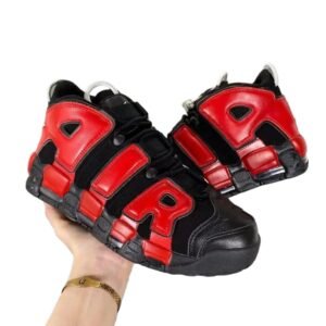 Nike Air More Uptempo (Black/Red) trendy sneakers