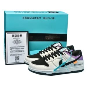Nike Black-White-Purple Trendy and Cool Athletic Shoes