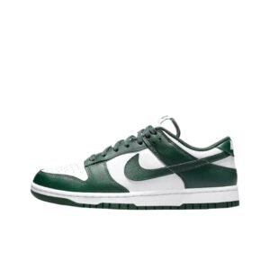 Nike Dunk Low Retro Green and White Shoes
