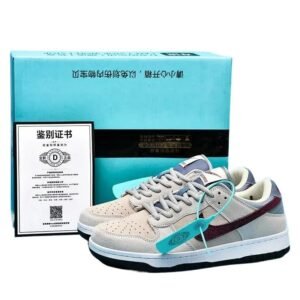 Nike Dunk Low Retro Style Gray and White Shoes