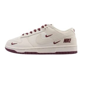 Nike Dunk Low retro style white shoes
