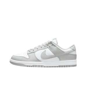 Nike Dunk Low Simple Gray and White Athletic Shoes