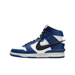 Nike high-top blue and white casual shoes