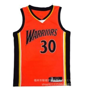 Nike Warriors orange basketball jersey