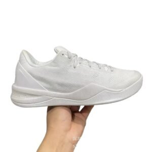 Nike white sports style basketball shoes