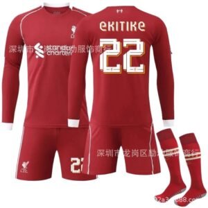 No. 22 red football jersey of LFC
