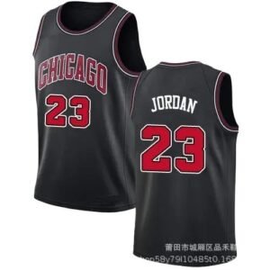 No. 23 black jersey of the Chicago Bulls.